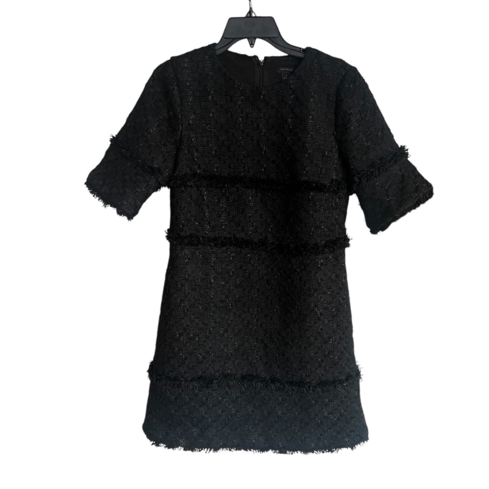 Ann Taylor Tweed Trim Shift Dress - Picture 3 of 10